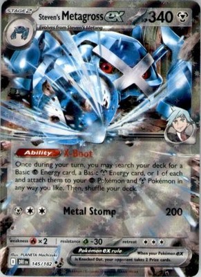 Steven's Metagross ex Double Rare SV10: Destined Rivals 145/182 NM