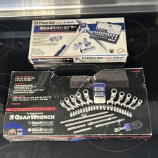 Gear Wrench Complete Set Lot 60pc Super Combo Gear Force 21 Piece Vortex Sock
