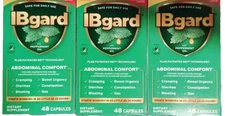 3 Pack- IBgard, Abdominal Comfort 48 Capsules total 144., Expires 06/2025