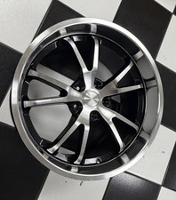 Steeda Spyder 20x11 Wheel Rim Gloss Black Machined Lip Ford Mustang 013-0021-59b