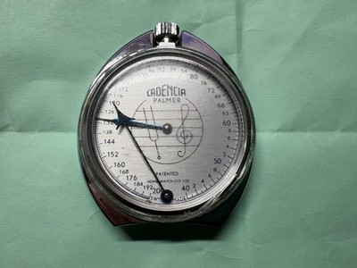 Cadencia Chrome Plated 1960s Swiss Movement Working Metronome-Excellent