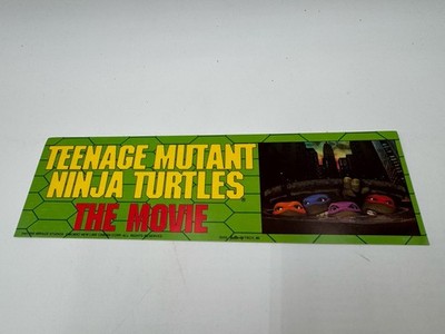 TEENAGE MUTANT NINJA TURTLES TMNT THE MOVIE BUMPER STICKER (1990 Mirage Studios)