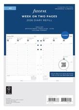 Filofax A5 Week on two pages column format English 2026 diary 26-68521