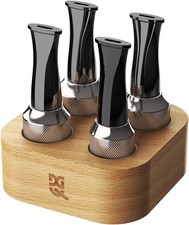 Cigar Mouthpiece Holder Set 4 Sizes 36-58 Ring Gauge W Beech Wood Base Cigar Mouthpiece Holder Set 4 Sizes 36-58 Ring Gauge W Beech Wood Base