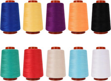 Sewing Thread Set, 10 PCS, All Purpose Sewing Thread 40Wt, Assorted Colors Each