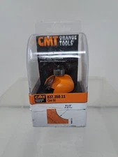 CMT 837.350.11 Cove Router Bit, 1/4" Shank, 1/2" Radius,  Made in Italy