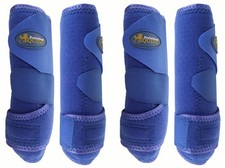 Professional Equine Medium 4-Pack Sports Medicine Splint Boots Blue 41BLC