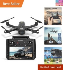 GPS Drones with EIS 1080P Camera for Adults, 4.5"LCD Screen Control and Follo...