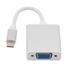 Type-C Male to VGA Female Full 1080P USB 3.1 Adapter Cable for TV Projector