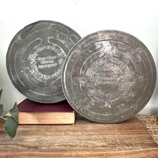 Set of 2 Vintage 1940s-50s Eastman Kodak Film Reel Canister Tin Rochester NY USA