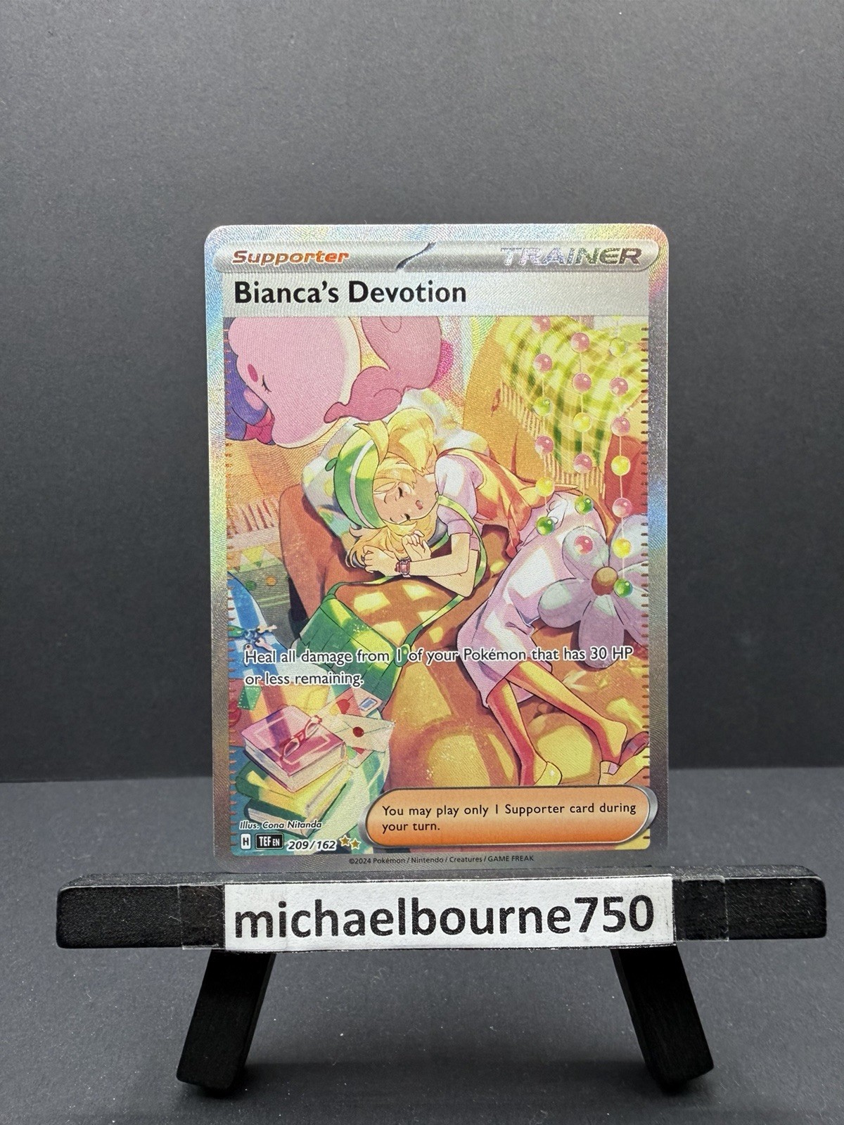 Bianca’s Devotion 209/162 Temporal Forces Special Illustration Rare NM Pokemon