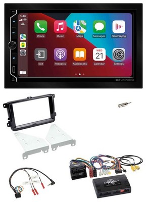 ESX 2DIN DAB USB Steering Wheel Bluetooth Car Stereo for VW T6 15-19 52pin Piano