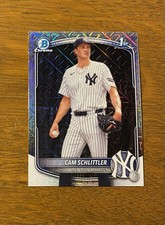 Cam Schlittler Rookie 1st 2025 Bowman Chrome Mojo Refractor BCP-166 Yankees