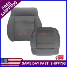 2008 2009 2010 For Jeep Wrangler Sahara Driver Bottom & Top Seat Cover Gray