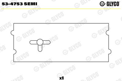 GLYCO 53-4753 SEMI Camshaft Bearing for GÜLYÜZ,LIAZ BUS,MAN,MARBUS,NEOPLAN,OPT
