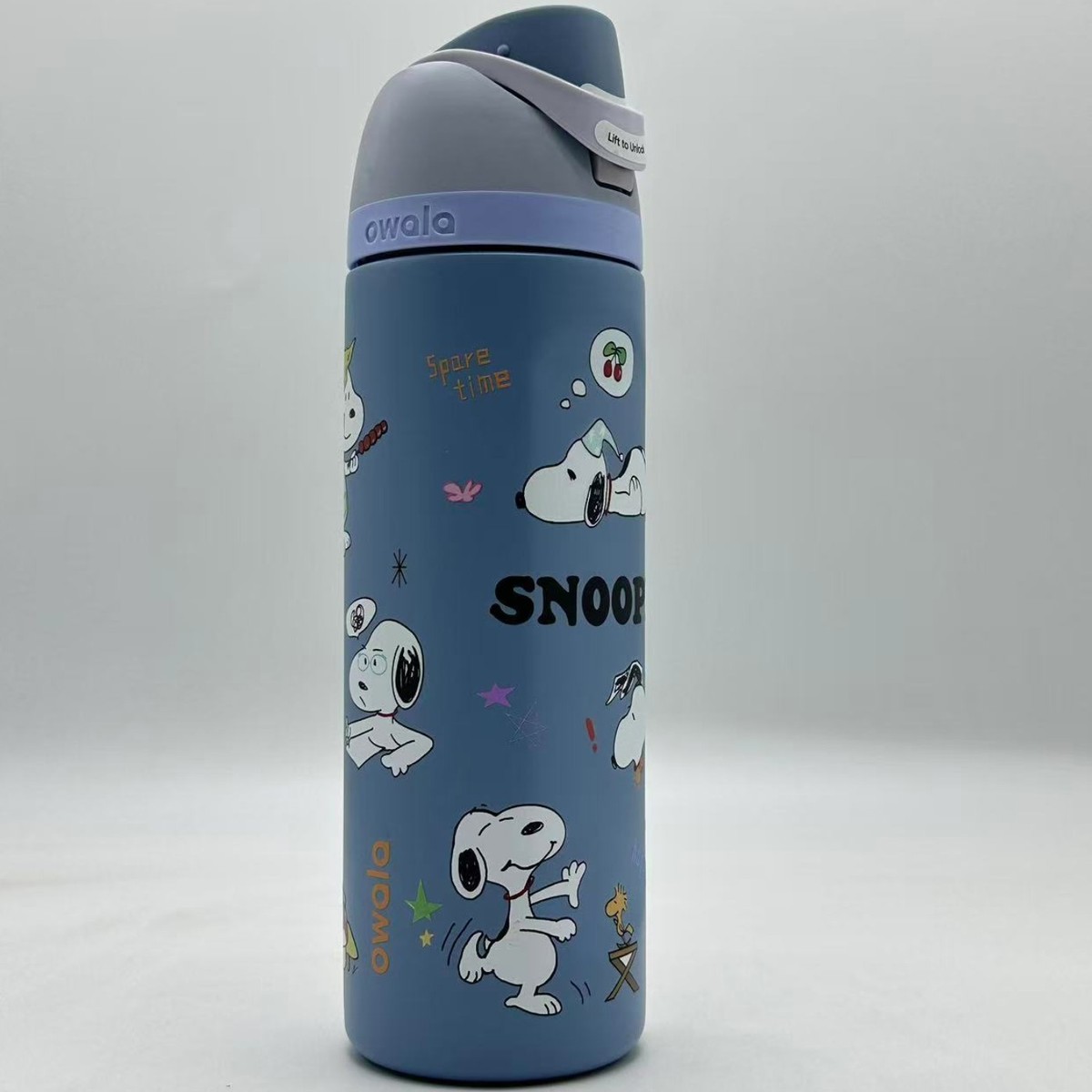 Owala Snoopy stainless steel insulated water bottle flip lock 24OZ