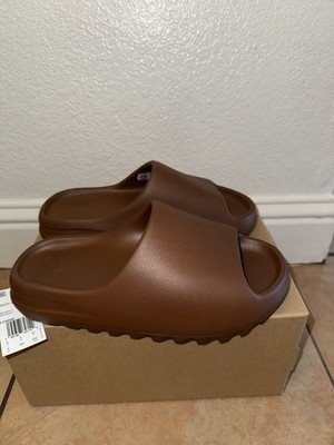 Adidas Yeezy Slide Flax Men s Size 8 Brown YZY Slide FZ5896 NEW IN BOX