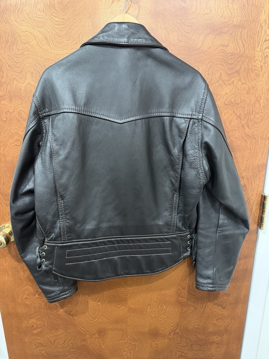 Langlitz Leathers Columbia Goatskin Leather Jacket Men's Size L | eBay