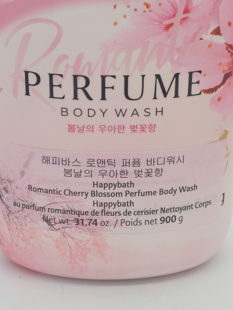Happy Bath Romantic Cherry Blossom Perfume Body Wash 31.43 OZ EXP
