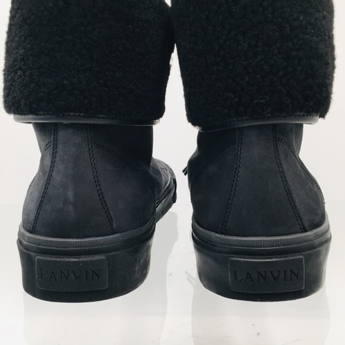 Lanvin Fm - SKKBFU - Venu A- 19 - Black - Men’s High Top Sneakers Size 10 D - Picture 9 of 18