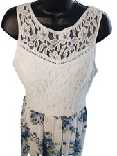 Speechless Fit And Flare Dress Size 5 White Floral