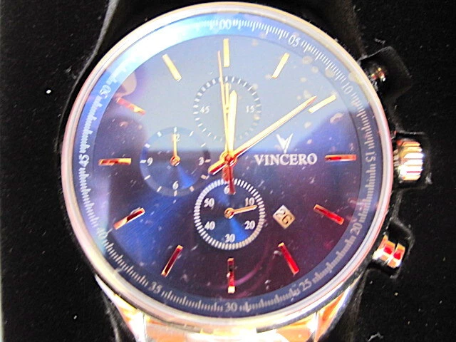 Vincero BLU SILM S12 The Chrono S Luxury Men s Wrist Watch eBay