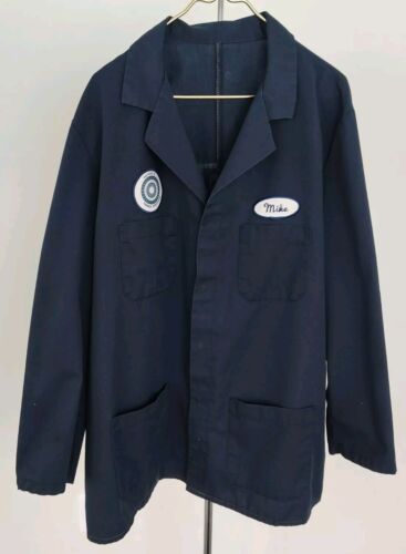 GM Factory 81 Hydra-matic Flint Skilled Trades Shirt Lab Coat Car Shop Garage