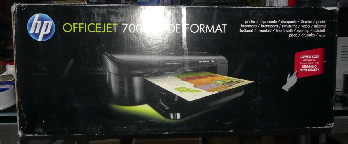 HP Officejet 7000 Wide Format Printer A3- Model E809a | eBay