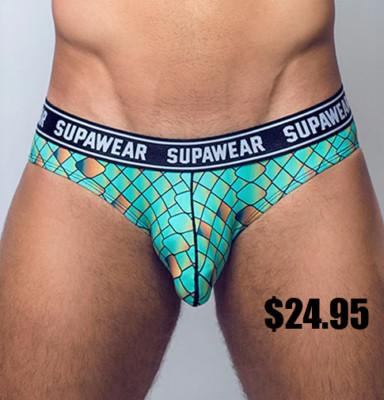 SUPAWEAR MONSTA POW DRAGON BRIEF: S, M, L & X-Large