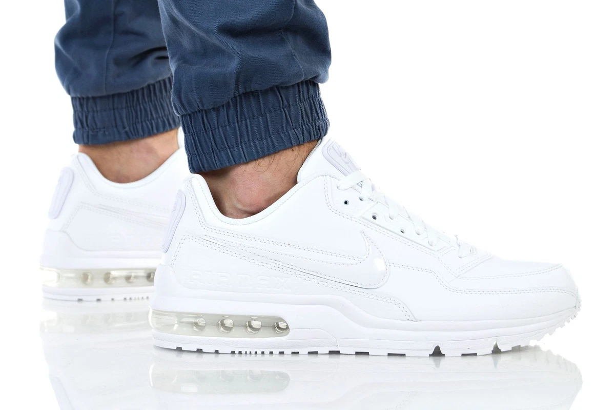 Nike Air Max LTD 3 Triple White Leather 687977 111 Men s Retro Running