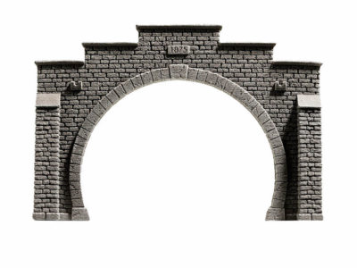 NOCH 58052 Tunnelportal 2-gleisig 21x14cm Tunnel Portal Steinmauer H0 Neu