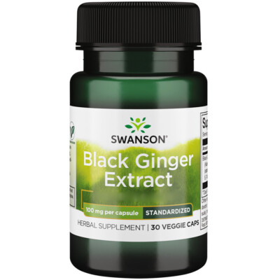 Swanson, Black Ginger Extract, 100mg, 30 Veg. Kapseln - Blitzversand