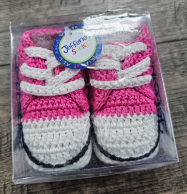 Baby Girl Clothes New Jefferies Socks Newborn Pink Knit Tennis Booties