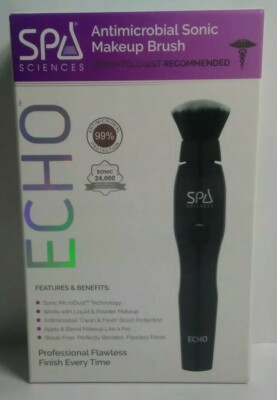 Spa Sciences ECHO Rechargeable Antimicrobial Sonic Makeup Brush 