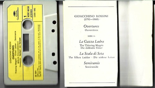 Rossini Overtures - Berlin Philharmonic Herbert von Karajan Cassette Tape - Picture 2 of 2