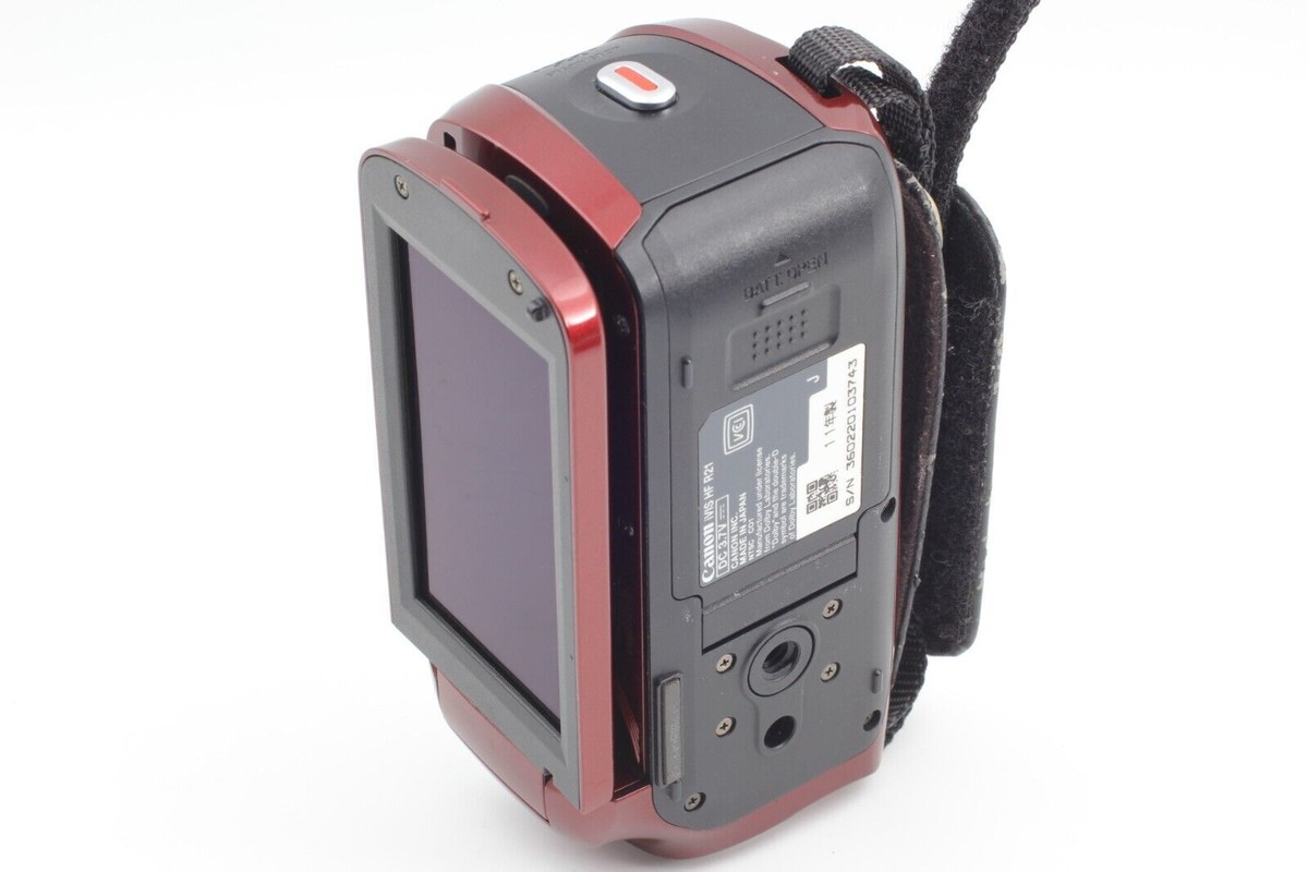 [N MINT] Canon Digital Video Camera Ivis Hf R21 Red 20X From JAPAN