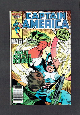 Captain America #320 Vs. Scourge Marvel Comics VF 1986 US Newsstand Edition
