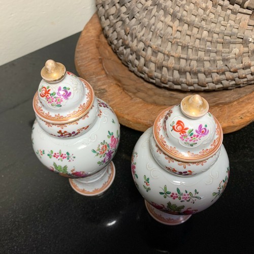 Porcelaine de Paris Hand Painted Asian Style Ginger Jars Urns Artist Mark France - Picture 7 of 12