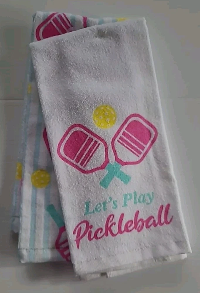 Pickleball Kitchen Towels "2-Pack" - Perfect Gift For Any Pickleball Enthusiast!