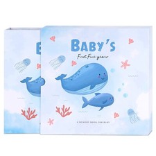 118 Pages Baby Memory Book Photo Album Baby Scrapbook Keepsake Baby w/ Gift Box