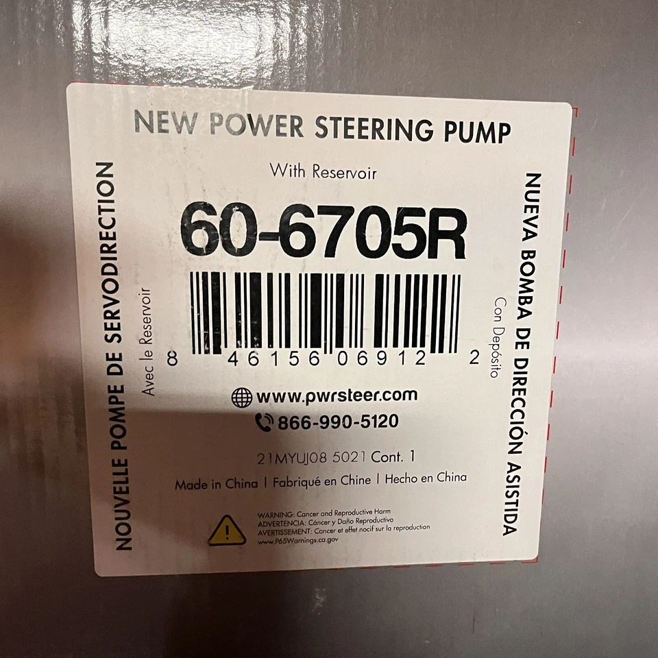 Bomba de direção hidráulica PWR 60-6705R para 2007-2011 Chevy Avalanche ^ - Imagem 2 de 2