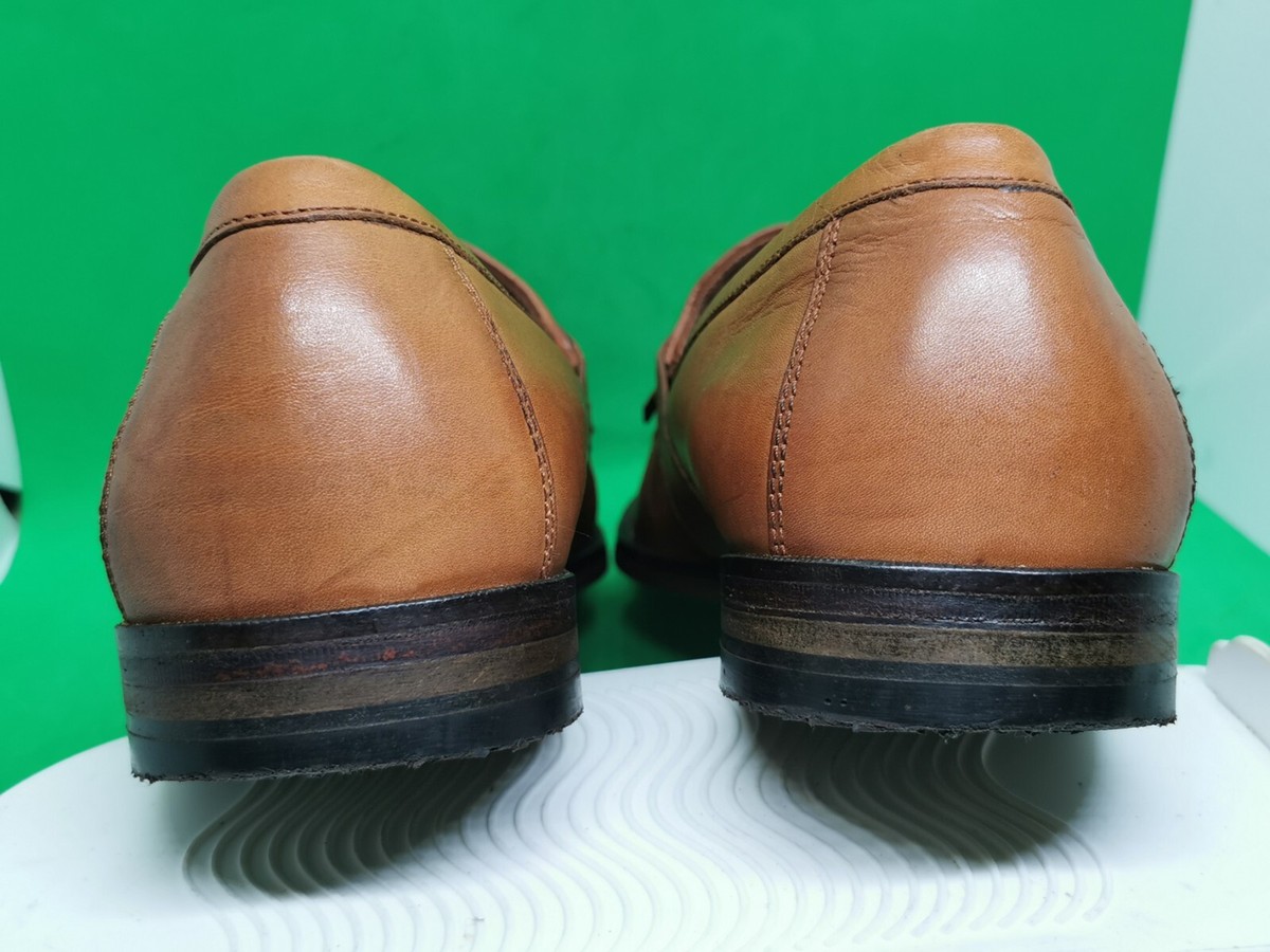 Johnston & Murphy Mens Brown Leather Kiltie Tassel Loafers 10.5 M 20-3370 Johnston & Murphy Brown Leather Kiltie Tassel | Mercari main image 2