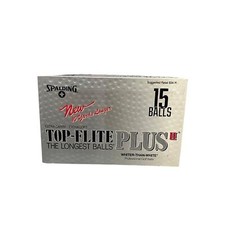 SPALDING Golf Balls Top-Flite Plus 2 15 Ball Pack White Unopened