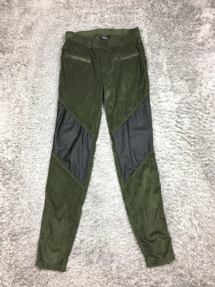 Leggings elásticos de gamuza Simply Vera Wang para mujer talla mediana verde Foto 3 de 4