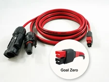 6' feet Solar Charging Cable fits GOAL ZERO® Yeti Input Connectors 45A 