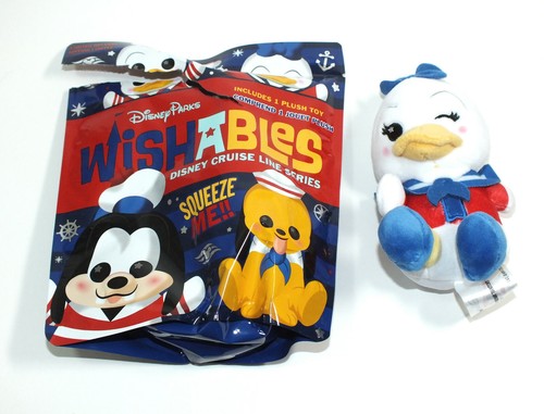 Disney Parks Wishables Disney Cruise Line Series Daisy Duck Squeeze Me Plush - Picture 9 of 12