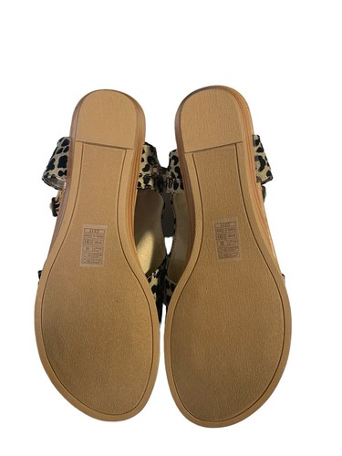 Blowfish Women Canvas Slouchy Hooded Toe Sandals Size 9.5 ANIMAL PRINT KHAKI COL - Picture 16 of 16