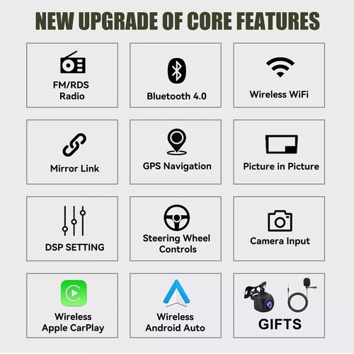 4+64G For Mitsubishi ASX 2010-2017 Android15 CarPlay GPS Stereo Radio BT AHD CAM - Picture 9 of 14