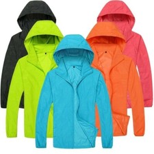 Unisex Outdoor Coat Jacket Hooded Tops Outwear Quick Dry Bicycle Sports