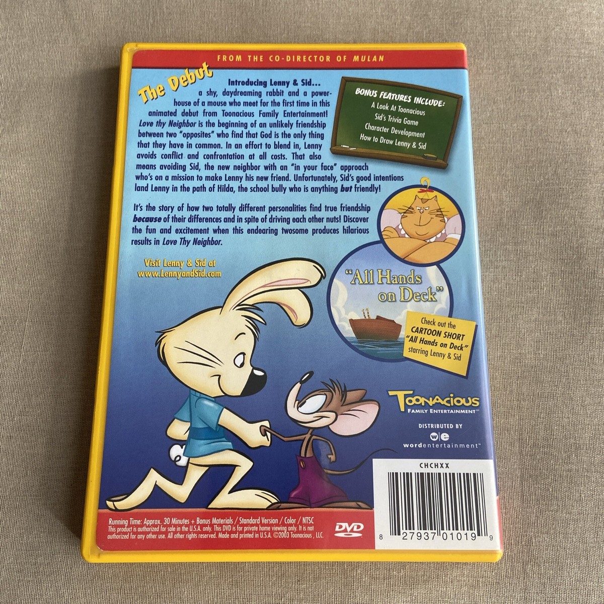 Lenny & Sid: Love Thy Neighbor (DVD 2003 Debut) Toonacious